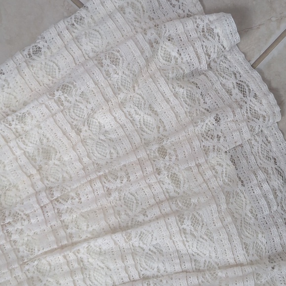 Girls size 8 My Michelle cream ivory lace dress fall beach dress - Picture 2 of 5